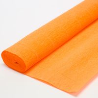 Гофрированная бумага/ Оранжевая, 50х250 см