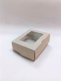 КРАФТ/ Коробочка с окном, 10х8х3.5 см