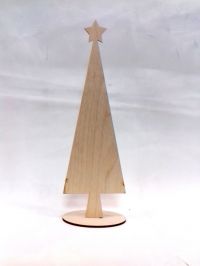 Елочка фанера/ Модерн 30 см - фигурка на подставке,  Хобби-Арт