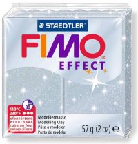 812 Пластик FIMO/ Серебро с блестками EFFECT, 57 гр, Германия