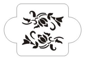 Трафарет Vintaj Design МД-125/ Цветочки тюльпаны, 10х10 см
