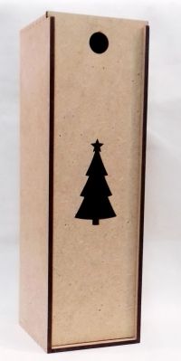 Коробка для бутылок дерево/ Бутыль, 36х10х11 см