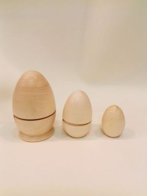 Иллюстрация Яйцо-Матрешка/ 3 мест, 11 см