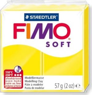 Иллюстрация 10 Пластик FIMO/ Лимонный SOFT, 57 гр, Германия
